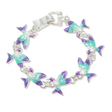 109683, ENAMEL BIRD MAGNETIC CLOSURE BRACELET