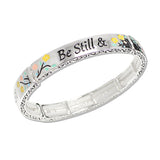 109685, BE STILL PSLAM 46 10 RELIGIOUS STRETCH BRACELET