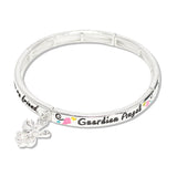 109690, SISTERS BLESSING ANGEL CHARM STRETCH BRACELET
