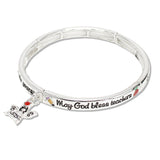 109691, TEACHERS BLESSING ANGEL CHARM STRETCH BRACELET