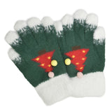 109705, CHRISTMAS TREE FUZZY KNIT GLOVES