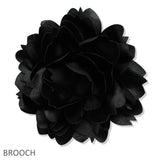 109726, BIG FABRIC FLOWER PIN CLIP BROOCH