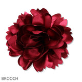 109726, BlG FABRIC FLOWER PIN CLIP BROOCH