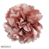 109726, BlG FABRIC FLOWER PIN CLIP BROOCH
