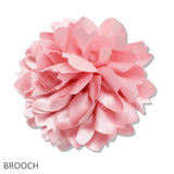 109726, BIG FABRIC FLOWER PIN CLIP BROOCH