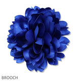 109726, BlG FABRIC FLOWER PIN CLIP BROOCH