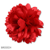 109726, BIG FABRIC FLOWER PIN CLIP BROOCH