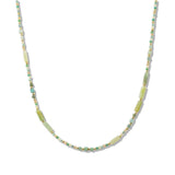 109729, NATURAL STONE GLASS BEADED NECKLACE