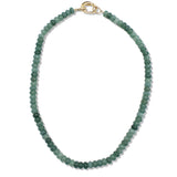 109730, NATURAL STONE ROUND BEADED NECKLACE