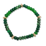109731, NATURAL STONE ROUND BEADED STRETCH BRACELET