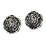 109751, WESTERN TEXTURED ROSE FLOWER EARRING