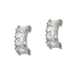 109764, BAGUETTE CUBIC ZIRCONIA ACCENT POST EARRING