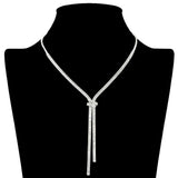 109780, BAGUETTE CUBIC ZIRCONIA ACCENT TENNIS NECKLACE