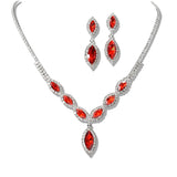 109781, MARQUISE ACCENT CRYSTAL RHINESTONE NECKLACE