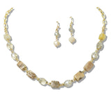 109784, NATURAL GEMSTONE BEADED NECKLACE