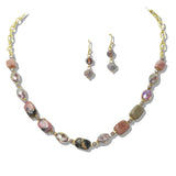 109784, NATURAL GEMSTONE BEADED NECKLACE