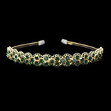109794, ROUND CRYSTAL RHINESTONE ACCENT HEADBAND
