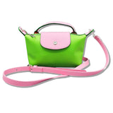 109797, SORORITY NYLON MINI HANDBAG WITH LEATHER STRAP