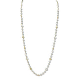 109846, ELEGANT PEARL BEADED LONG NECKLACE