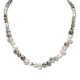 109847, ELEGANT PEARL GLASS BEADED NECKLACE