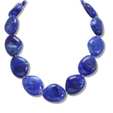 109852, GEOMETRIC AGATE STONE BEADED NECKLACE