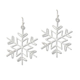 109892, CHRISTMAS SNOWFLAKE DANGLE EARRING