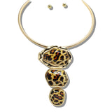 109922, GEOMETRIC RESIN CELLULOID ACETATE NECKLACE