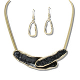 109924, ELEGANT ABSTRACT LAYERED NECKLACE