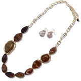 109932, GEOMETRIC CELLULOID ACETATE LONG NECKLACE