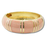 109940, ENAMEL ROUND HINGED BANGLE BRACELET