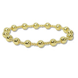109959, STAINLESS STEEL BALL BEADED STRETCH BRACELET