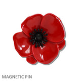 109977, ENAMEL FLOWER MAGNETIC PIN BROOCH