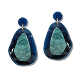 109987, GEOMETRIC CELLULOID ACETATE DANGLE EARRING