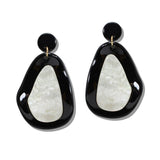 109987, GEOMETRIC CELLULOID ACETATE DANGLE EARRING