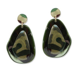 109987, GEOMETRIC CELLULOID ACETATE DANGLE EARRING
