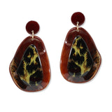109987, GEOMETRIC CELLULOID ACETATE DANGLE EARRING