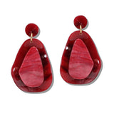 109987, GEOMETRIC CELLULOID ACETATE DANGLE EARRING