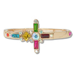 109988, RHINESTONE ACCENT CROSS STRETCH BRACELET