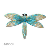 114695, PAVE RHINESTONE DRAGONFLY BROOCH