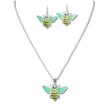 110004, BUMBLE BEE ENAMEL PENDANT NECKLACE