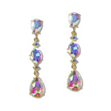 110011, GEOMETRIC RHINESTONE DROP DANGLE EARRING