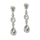 110011, GEOMETRIC RHINESTONE DROP DANGLE EARRING