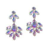 110014, MARQUISE ACCENT RHINESTONE DANGLE EARRING
