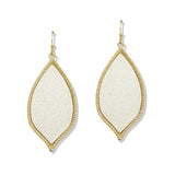 110018, SOFT SUEDE LEATHER TEARDROP DANGLE EARRING