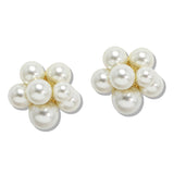 110046, PEARL CLUSTER STUD EARRING