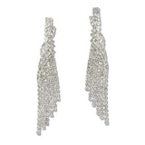 110058, PAVE CRYSTAL RHINESTONE DROP EARRING
