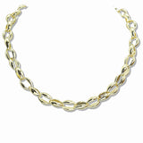 107633, 14K GOLD PLATED DESIGNER INSPIRED CHAIN NECKLACE