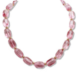 110104, GEOMETRIC GLASS BEADED NECKLACE