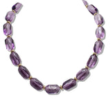 110104, GEOMETRIC GLASS BEADED NECKLACE