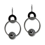 110117, BALL ACCENT ROUND DROP DANGLE EARRING